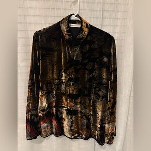 Draper’s & Damon’s Velvet Silk Blend Asian Inspired Jacket